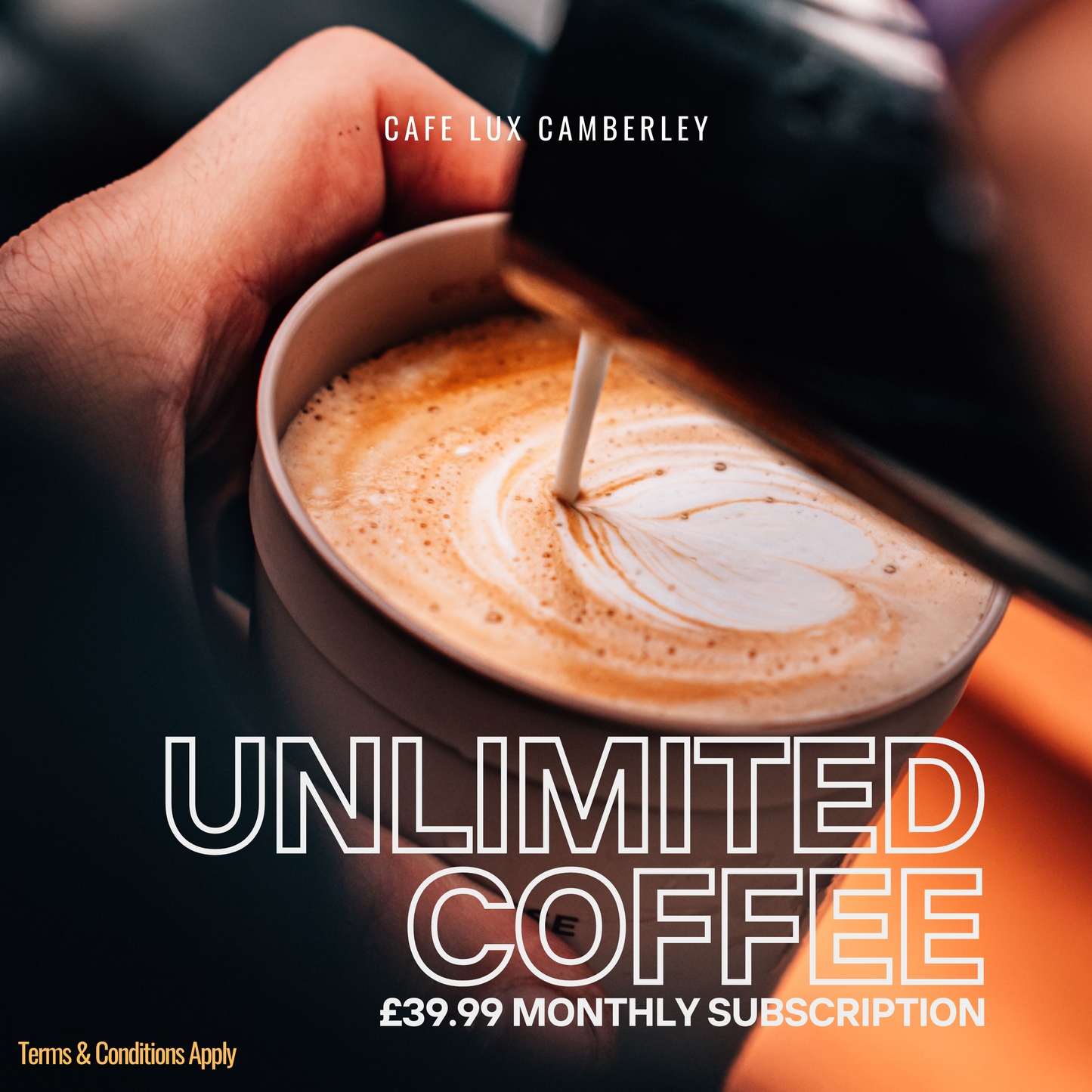 Cafe Lux Unlimited Coffee Subscription - Monthly